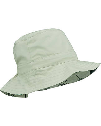 Liewood Cappellino Estivo Reversibile Sander Seersucker - Giungla/Menta Cappelli Estivi