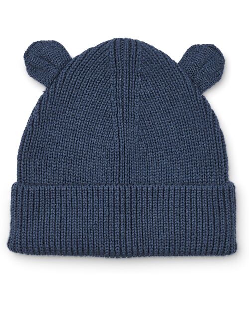 Liewood Cappellino Gina con Orecchie in Cotone - Blu Indaco Cappelli Invernali