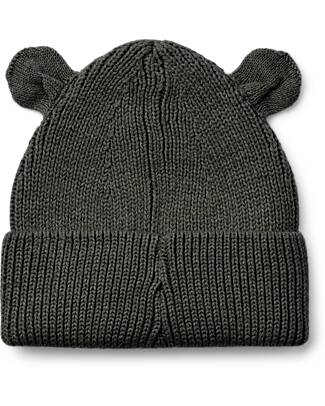 Liewood Cappellino Gina con Orecchie in Cotone - Grigio Scuro Melange Cappelli Invernali