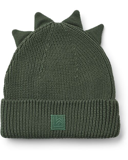 Liewood Cappellino Gina - Dinosauro - Verde Scuro - Cotone Cappelli Invernali