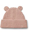 Liewood Cappellino Lavorato a Maglia con Orecchie Renè - Rosa - 100% lana Cappelli Invernali