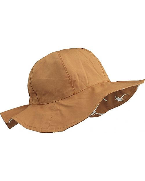 Liewood Cappellino Reversibile Amelia - Palme/Mandorla - 100% Cotone bio Cappelli Estivi