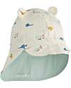 Liewood Cappellino Reversibile Estivo Gorm - Aviatore/Ecru - 100% Cotone Bio Cappelli Estivi