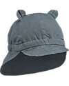 Liewood Cappellino Reversibile Estivo Gorm - Blu - Cotone Bio e Lino Cappelli Estivi