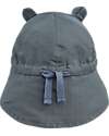 Liewood Cappellino Reversibile Estivo Gorm - Blu - Cotone Bio e Lino Cappelli Estivi