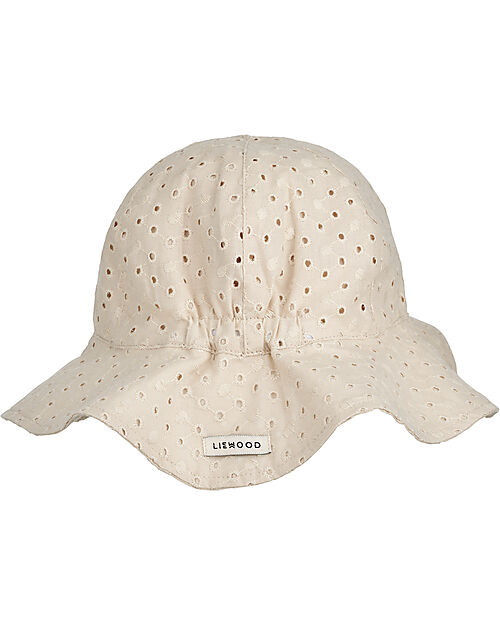 Liewood Cappellino Reversibile in Seersucker Amelia - Sabbia Cappelli Estivi