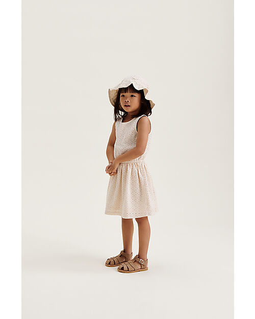 Liewood Cappellino Reversibile in Seersucker Amelia - Sabbia Cappelli Estivi