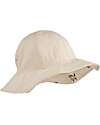 Liewood Cappellino Reversibile in Seersucker Amelia - Sabbia - Pesche Cappelli Estivi
