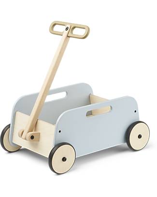 Liewood Carrello da Tirare Tyra in Legno - Sea Blue/Oat Mix Trainabili