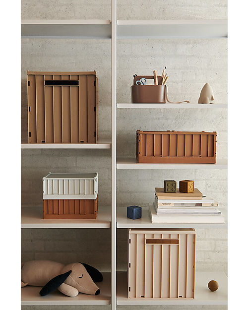 Liewood Cassetta Portaoggetti con Coperchio Elijah - Apple Blossom - 31,5x30,5 x32 cm Contenitori Portaoggetti