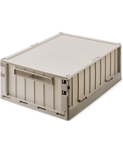 Liewood Cassetta Portaoggetti con Coperchio Weston Large - Sabbia - 19,5x36x50 cm Contenitori Portaoggetti