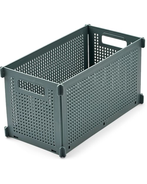 Liewood Cassetta Portaoggetti Dirch S - Whale Blue - 34 x 16 cm Contenitori Portaoggetti