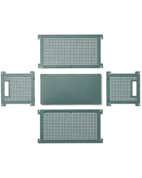 Liewood Cassetta Portaoggetti Dirch S - Whale Blue - 34 x 16 cm Contenitori Portaoggetti