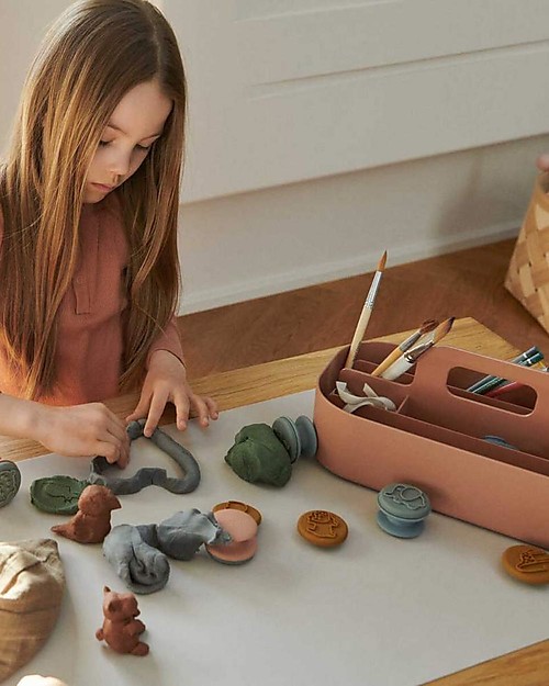 Liewood Contenitore Organizer Hope - Tuscany Rose - 14 Scomparti Contenitori Portaoggetti