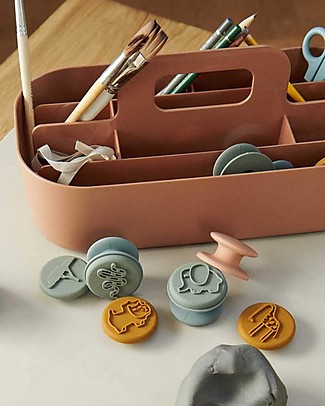 Liewood Contenitore Organizer Hope - Tuscany Rose - 14 Scomparti Contenitori Portaoggetti