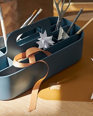 Liewood Contenitore Organizer Hope - Whale Blue - 14 Scomparti Contenitori Portaoggetti