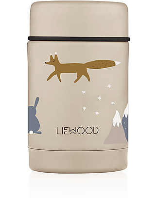 Liewood Contenitore Termico Cibo in Acciaio Inossidabile Nadja - Arctic Mix - 250 ml Contenitori in Metallo