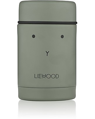 Liewood Contenitore Termico Cibo in Acciaio Inossidabile Nadja - Coniglio Verde - 250 ml Contenitori in Metallo