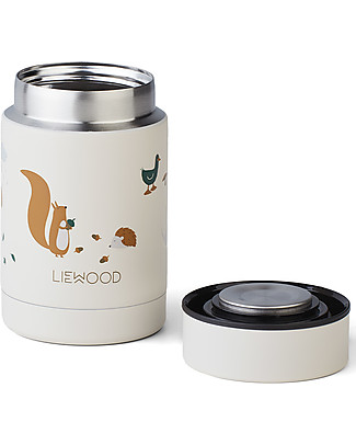 Liewood Contenitore Termico Cibo in Acciaio Inossidabile Nadja - Friendship Sandy Mix - 250 ml Contenitori in Metallo
