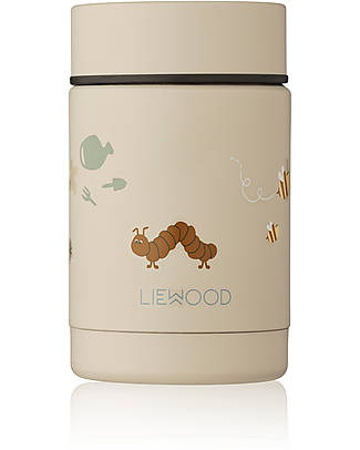 Liewood Contenitore Termico Cibo in Acciaio Inossidabile Nadja - Natura e Mist Mix - 250 ml Contenitori Termici