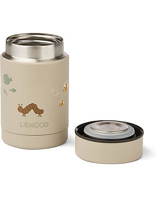 Liewood Contenitore Termico Cibo in Acciaio Inossidabile Nadja - Natura e Mist Mix - 250 ml Contenitori Termici