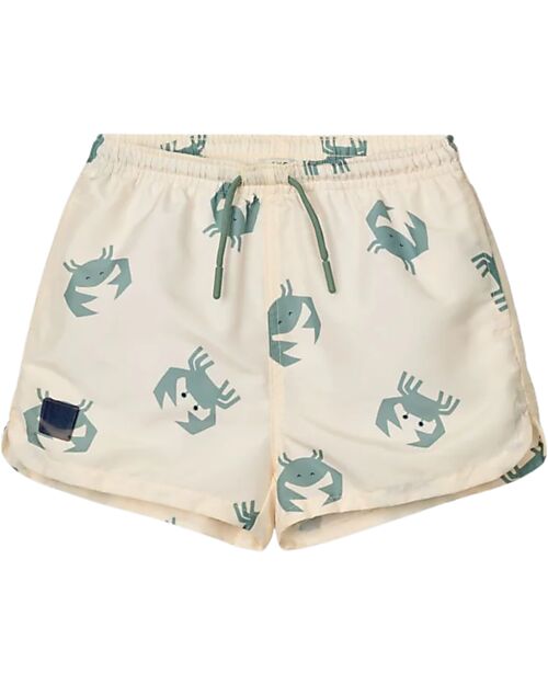 Liewood Costume a Pantaloncino Aiden - Granchi - Sabbia - Materiale Riciclato Boxer Mare