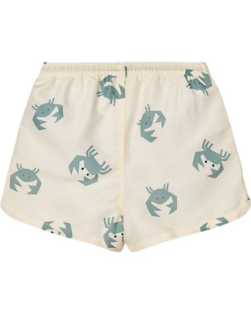 Liewood Costume a Pantaloncino Aiden - Granchi - Sabbia - Materiale Riciclato Boxer Mare