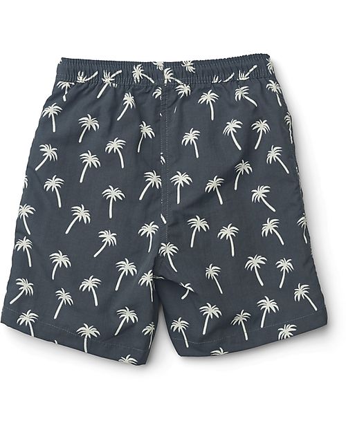Liewood Costume a Pantaloncino Board Shorts Per - Palme/Blu Scuro - UV 50+ Boxer Mare