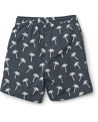 Liewood Costume a Pantaloncino Board Shorts Per - Palme/Blu Scuro - UV 50+ Boxer Mare