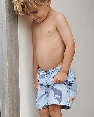 Liewood Costume a Pantaloncino Duke - Creature del Mare Costumi Anti Uv