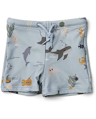Liewood Costume a Pantaloncino Otto - Creature del Mare - UV 50+ Costumi a Pantaloncino