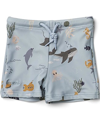Liewood Costume a Pantaloncino Otto - Creature del Mare - Uv 50+ Costumi a Pantaloncino