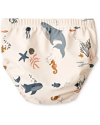 Liewood Costume Bimbo Anthony - Creature del Mare - Sabbia - Tessuto Riciclato! Costumi Due Pezzi