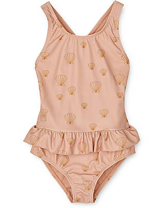 Liewood Costume da Bagno Intero Amara - Conchiglie - Pale Tuscany - UV 50+ Costumi Interi
