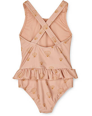 Liewood Costume da Bagno Intero Amara - Conchiglie - Pale Tuscany - UV 50+ Costumi Interi