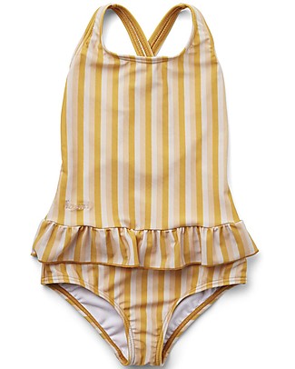 Liewood Costume da Bagno Intero Amara - Peach/Sandy/Yellow Mellow - UV 50+ Costumi Anti Uv