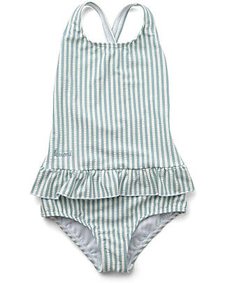 Liewood Costume da Bagno Intero Amara - Righe Blu/Bianche - UV 50+ Costumi Interi