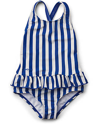 Liewood Costume da Bagno Intero Amara - Righe Blu/Creme de la Creme - UV 50+ Costumi Interi