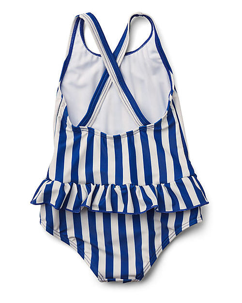 Liewood Costume da Bagno Intero Amara - Righe Blu/Creme de la Creme - UV 50+ Costumi Interi