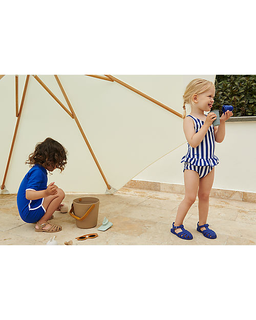 Liewood Costume da Bagno Intero Amara - Righe Blu/Creme de la Creme - UV 50+ Costumi Interi