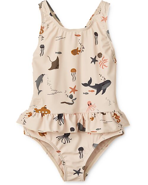 Liewood Costume Intero Amara - Creature Marine / Sabbia Costumi Interi