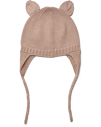 Liewood Cuffietta Bebè con Paraorecchie Violet - Rose - 100% cotone organico Cappelli_