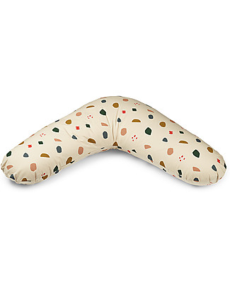 Liewood Cuscino da Allattamento - Forme Geometriche - Foggy Mix - 100% Cotone Bio Cotone Bio