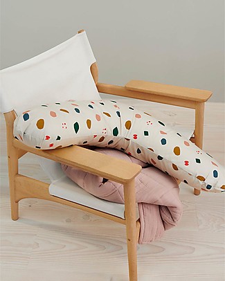 Liewood Cuscino da Allattamento - Forme Geometriche - Foggy Mix - 100% Cotone Bio Cotone Bio