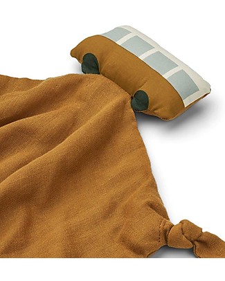 Liewood Doudou Agnete - Bus/Golden Caramel Multi Mix - 100% Cotone Biologico Doudou
