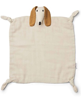 Liewood Doudou Agnete - Cane/Sabbia - 100% Cotone Biologico Doudou