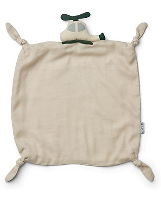 Liewood Doudou Agnete - Helicopter/Sandy Multi Mix - 100% Cotone Biologico Doudou