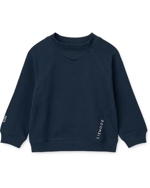 Liewood Felpa Alvis - Classic Navy - Cotone Bio GOTS Felpe