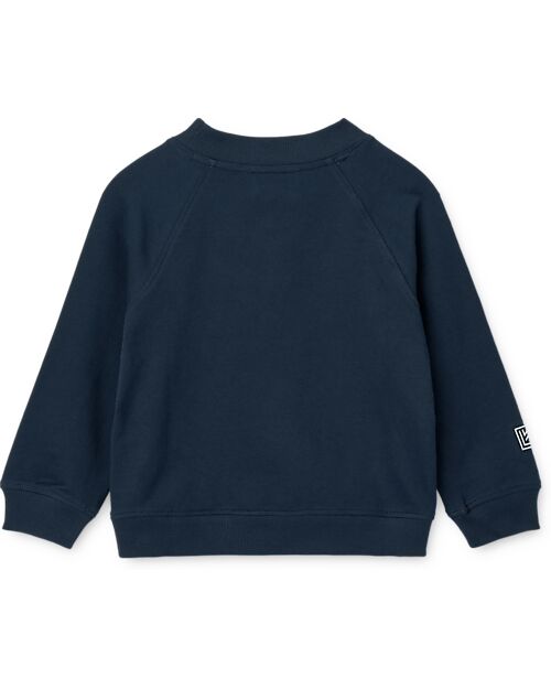 Liewood Felpa Alvis - Classic Navy - Cotone Bio GOTS Felpe