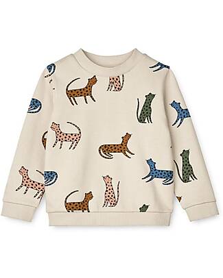 Liewood Felpa Thora Colourblock - Leopardi - Multi Mix - Cotone Organico Felpe